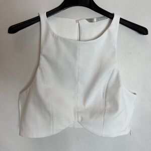 Zara White Crop Top